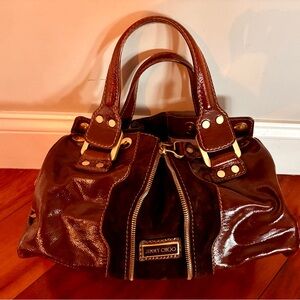 Jimmy Choo 2007 Chocolate Leather Satchel